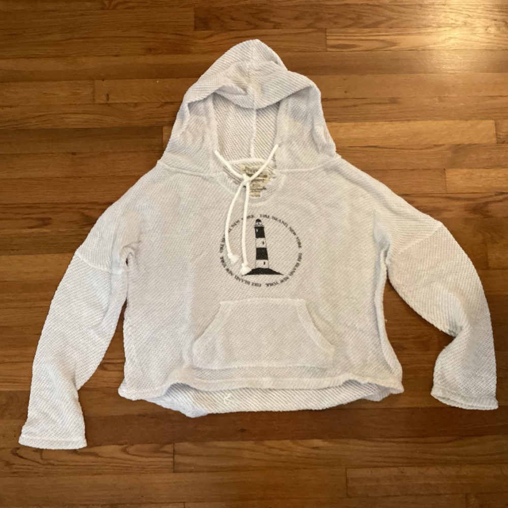 White Hooded Women's Top